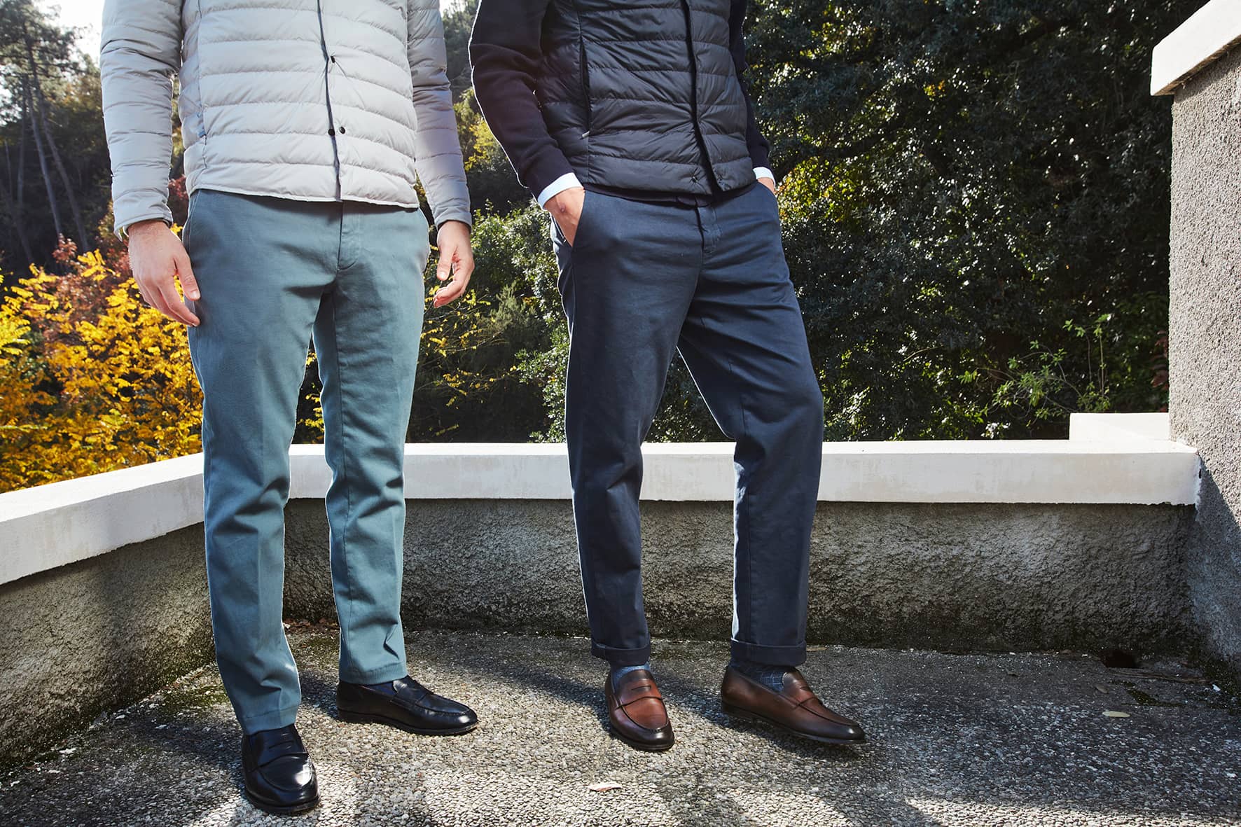 Pantaloni Chino Uomo Invernali