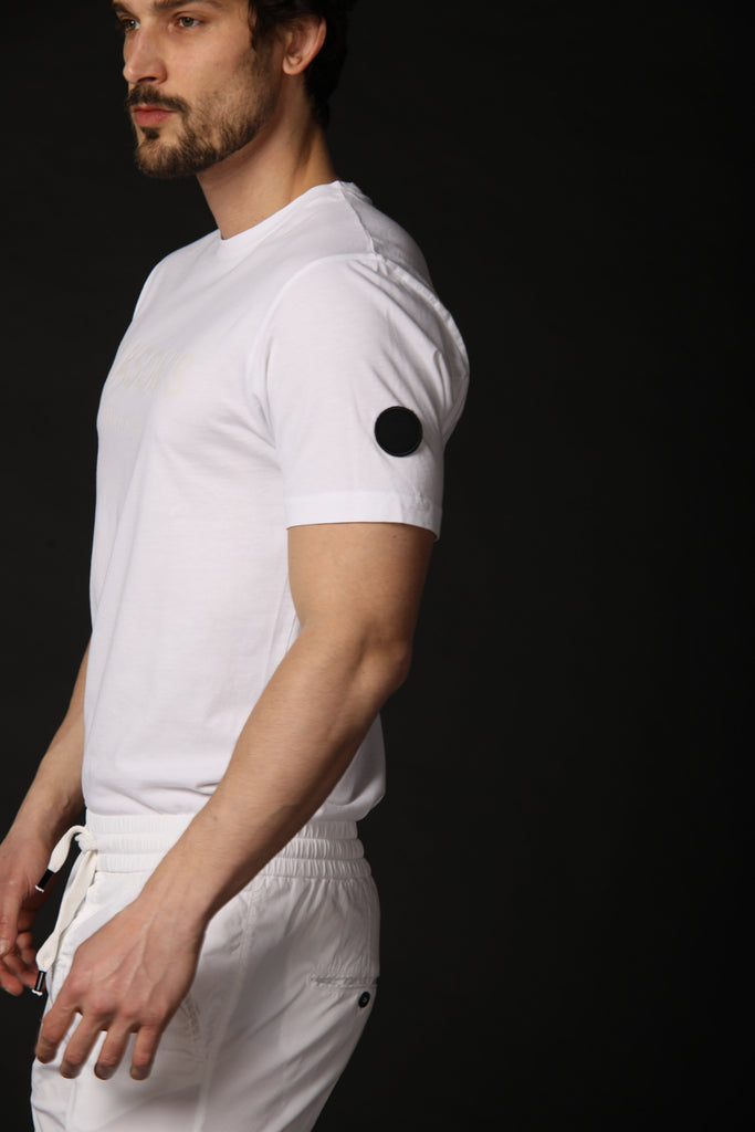 immagine 3 di t-shirt uomo modelo Tom MM in bianco fit regular di Mason's