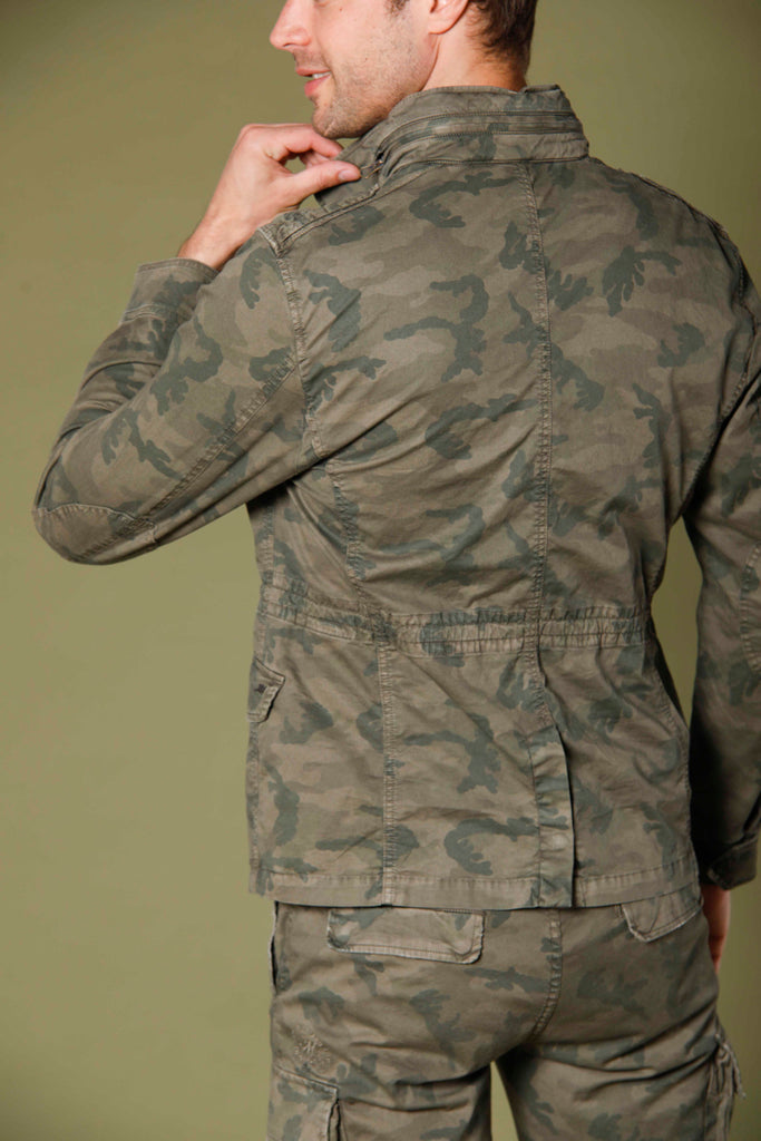 Immagine 4 di field jacket uomo modello M74 in cotone con stampa camouflage colore verde di Mason's