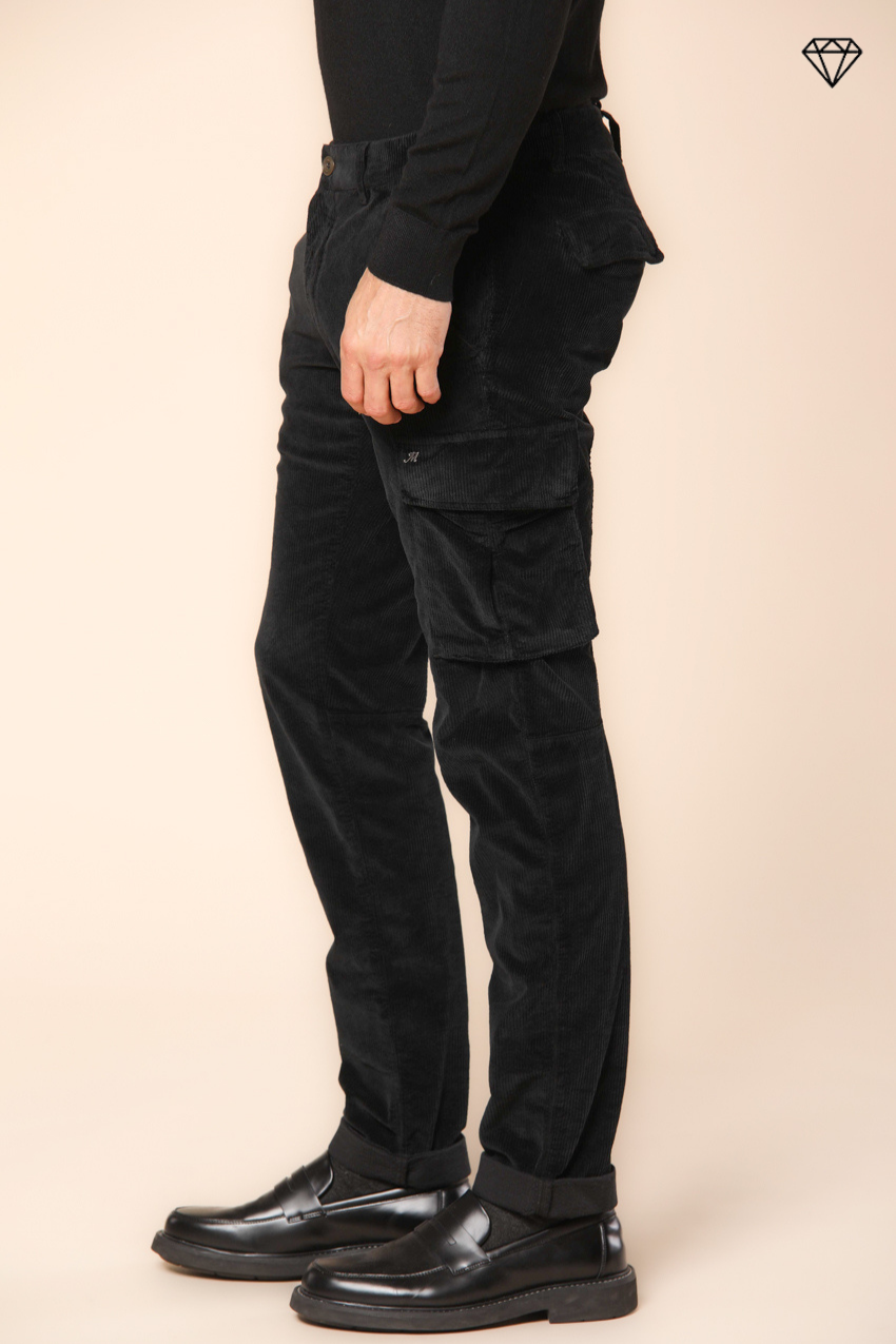 FLM - Pantaloni da Motociclista con Protezioni, in Pelle, da Uomo