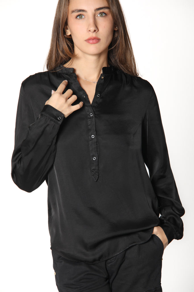 Immagine 3 di camicia donna in viscosa colore nero modello Margherita Shirt  di Mason's 