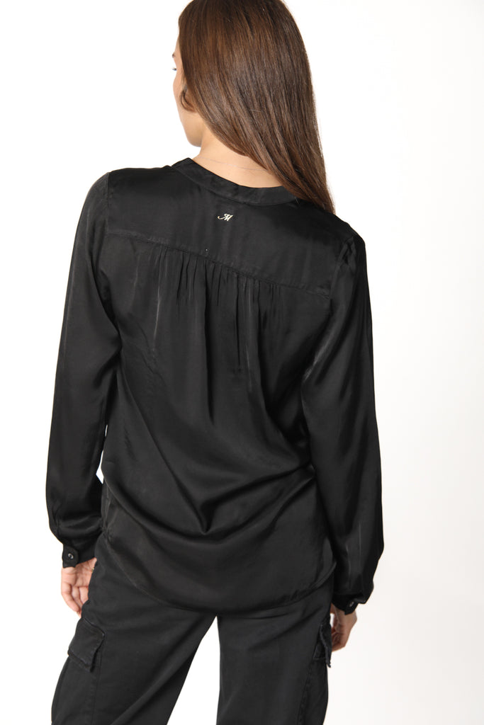 Immagine 4 di camicia donna in viscosa colore nero modello Margherita Shirt  di Mason's 