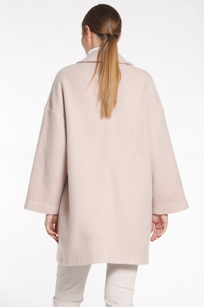 Immagine 5 di cappotto da donna in lana color rosa chiaro modello Noemi di Mason's
