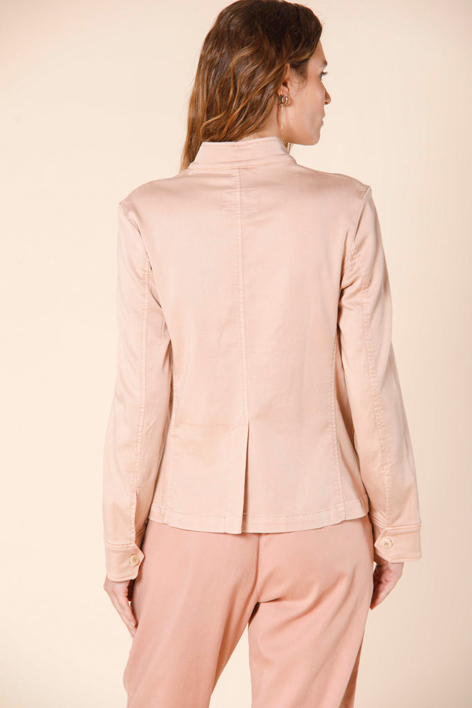 immagine 3 di field jacket donna in felpa stretch modello karen colore rosa di Mason's 
