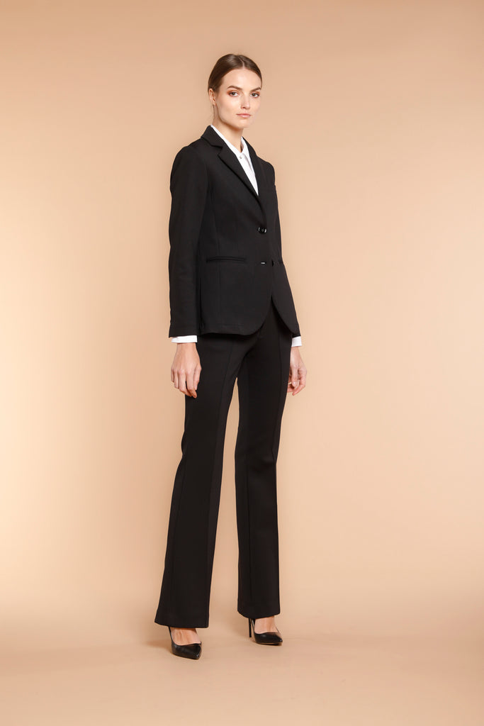 immagine 3 di blazer donna in jersey colore nero modello Helena di mason's 