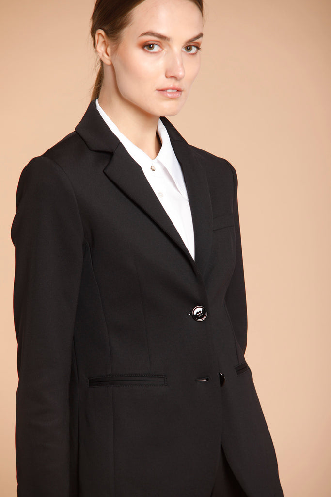 immagine 5 di blazer donna in jersey colore nero modello Helena di mason's 