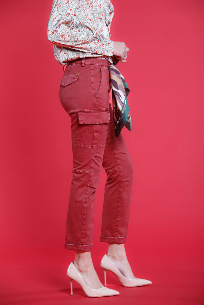 immagine 5 di pantalone cargo donna colore fuxia modello Chile City di Mason's 