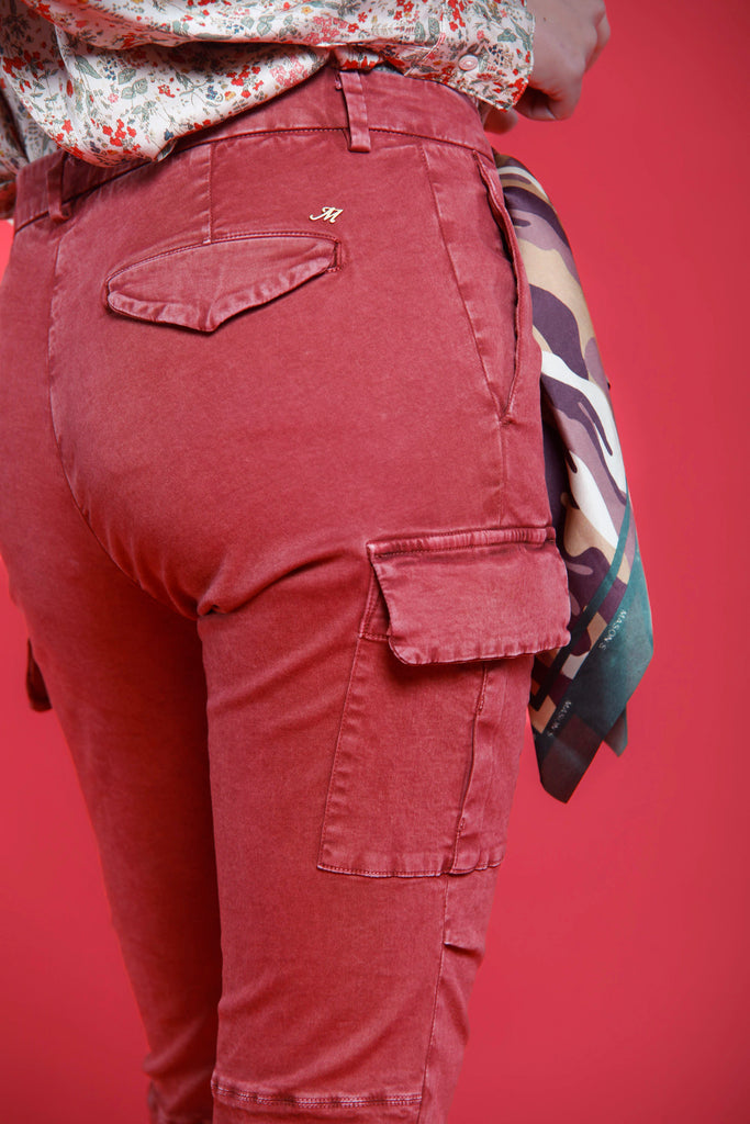 immagine 3 di pantalone cargo donna colore fuxia modello Chile City di Mason's 