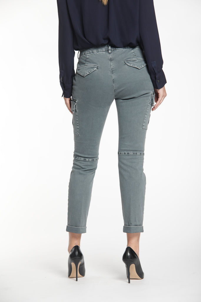 immagine 6 di pantalone cargo donna colore grigio scuro modello Chile City di Mason's