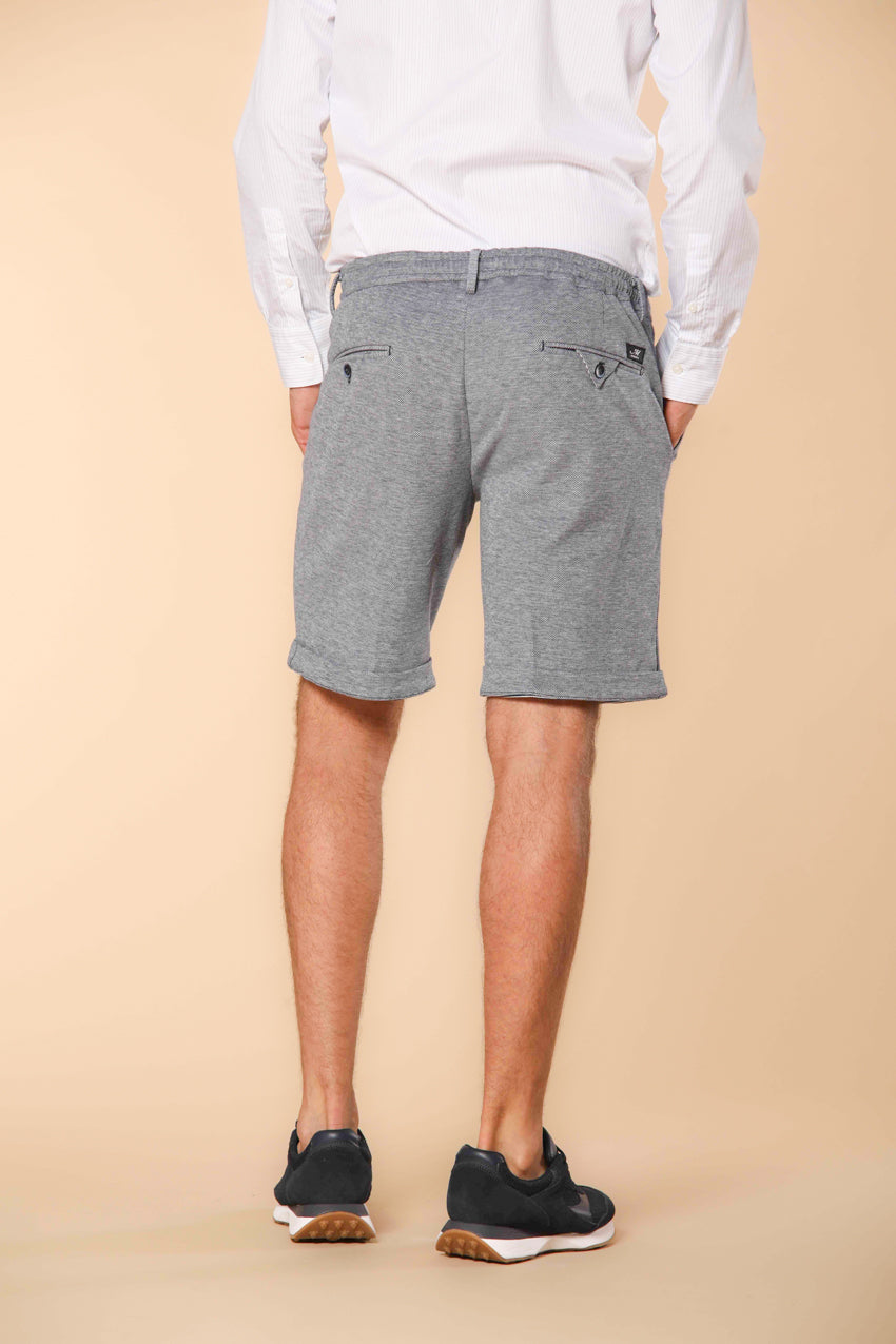 Torino Jog bermuda chino jogger uomo in piquet di cotone double face slim fit