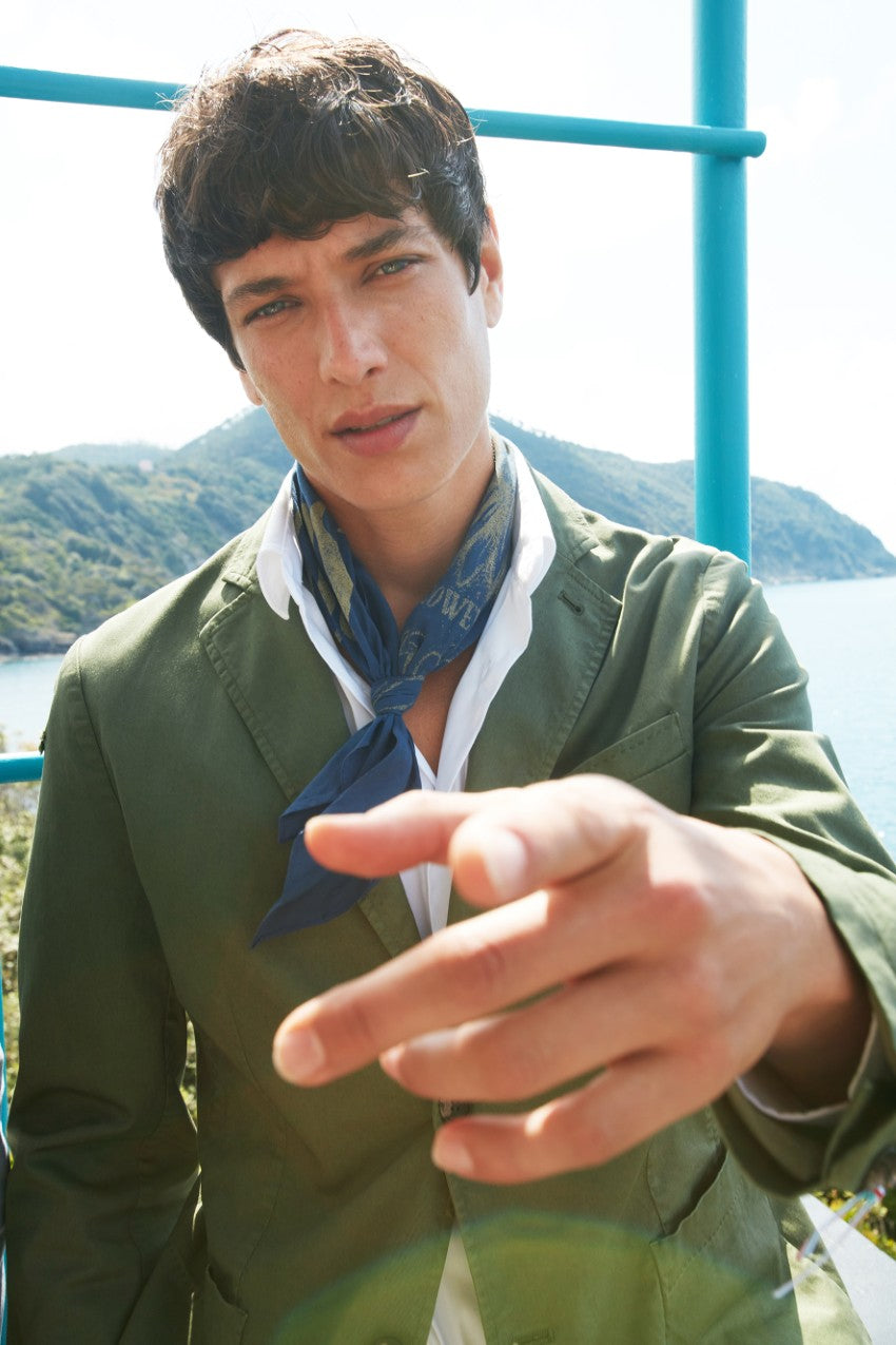 Da Vinci Summer blazer uomo in cotone e tencel