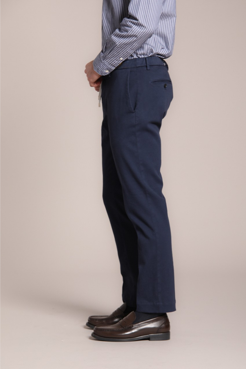 New York String pantalone chino jogger uomo in cotone cashmere regular fit