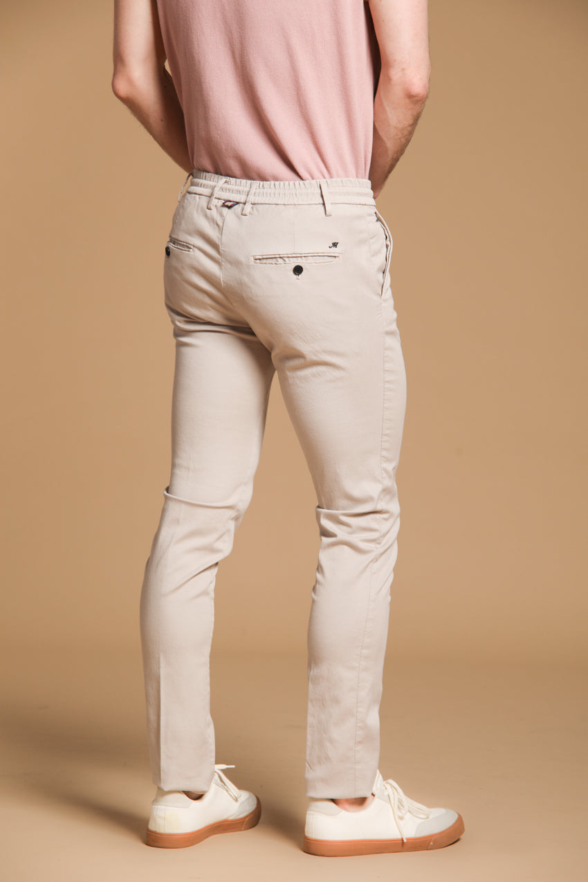 Milano Jogger pantalone chino jogger uomo in cotone e tencel extra slim fit