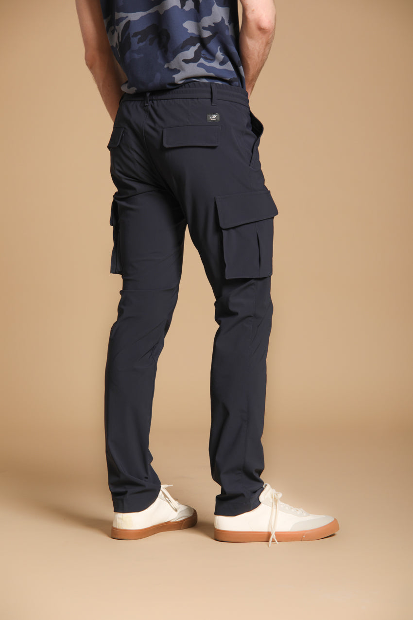 Chile Jogger pantalone cargo uomo in jersey supertecnico extra slim fit