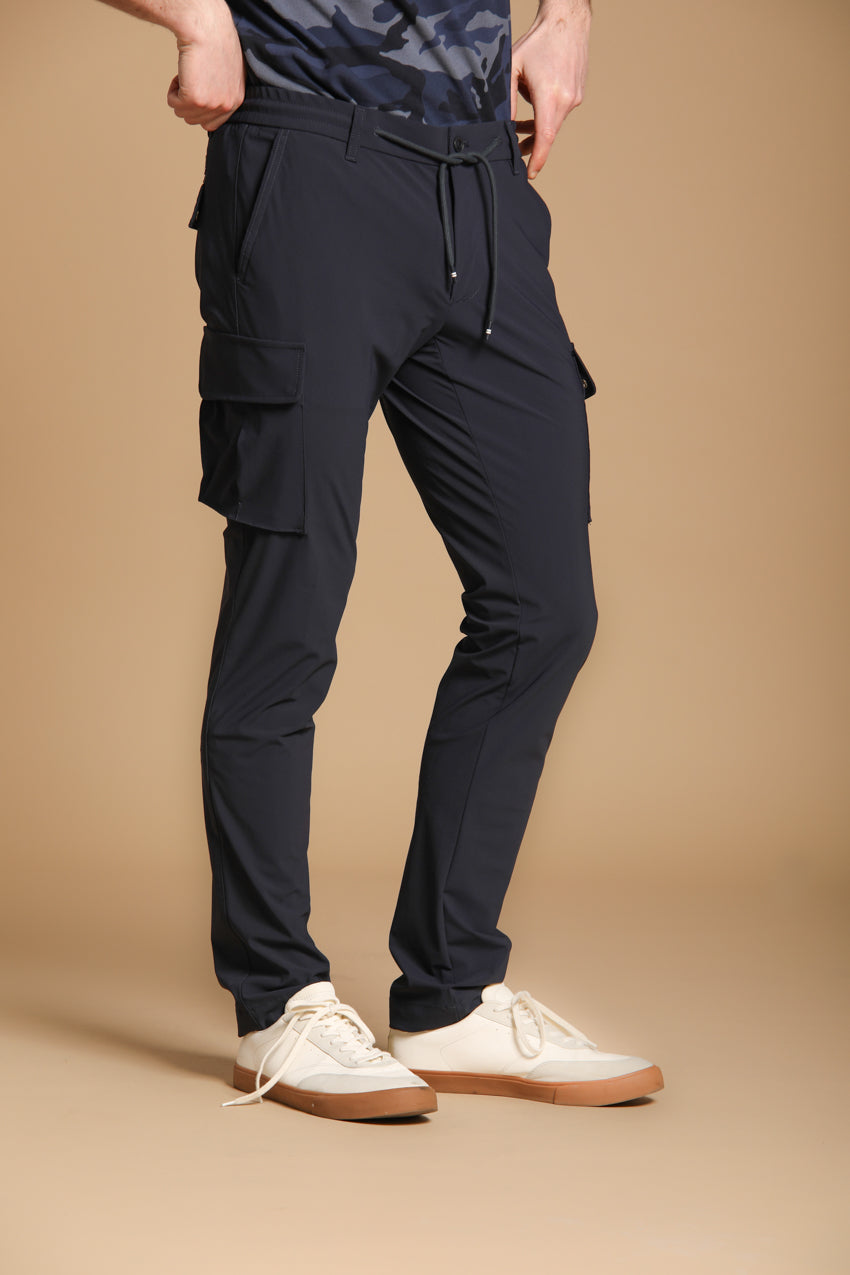 Chile Jogger pantalone cargo uomo in jersey supertecnico extra slim fit