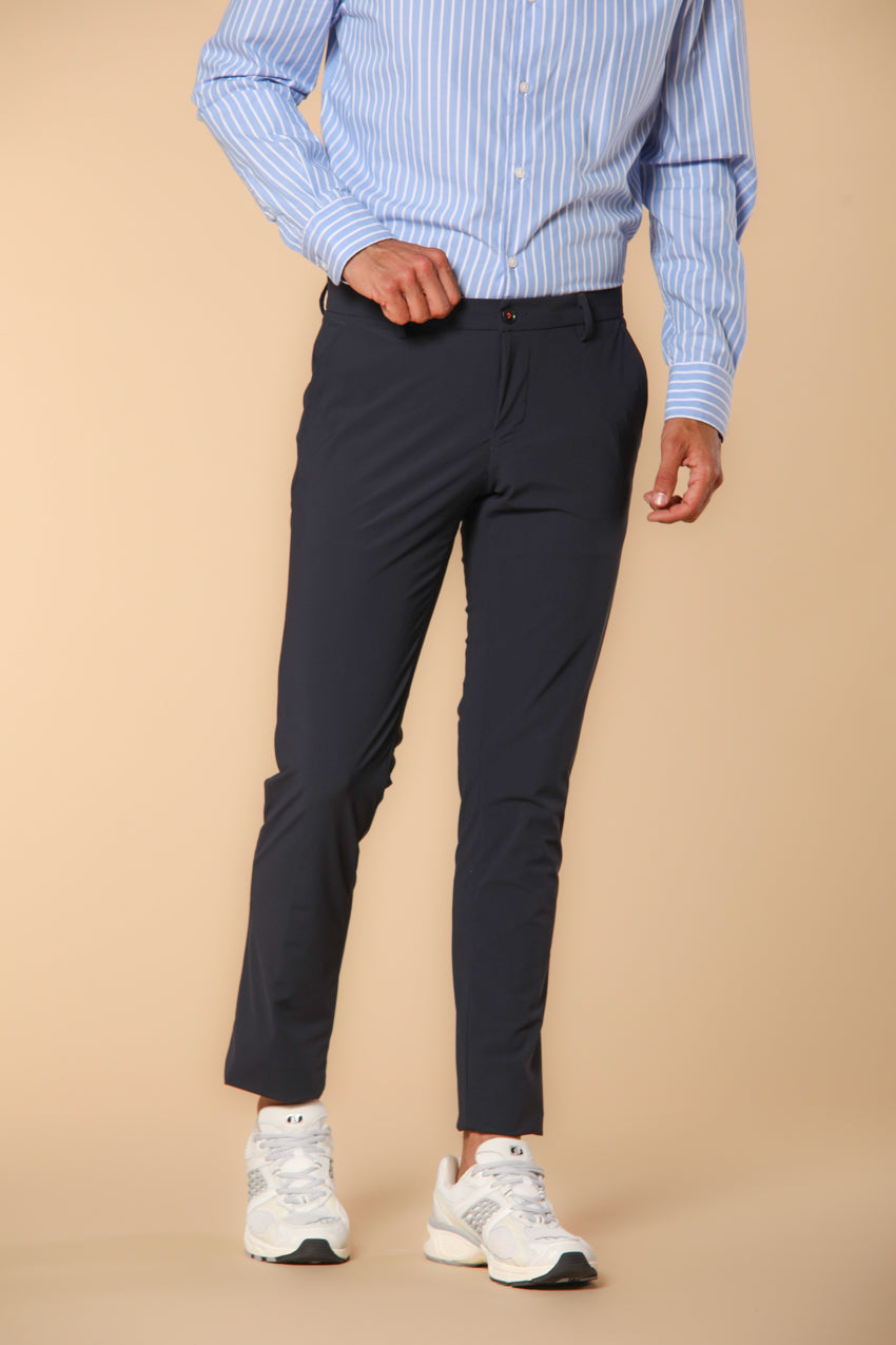Milano Dynamic pantalone chino jogger uomo in jersey super tecnico extra slim fit