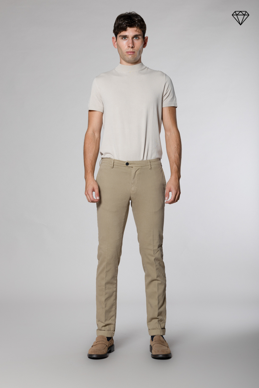 New York Sartoriale pantalone chino uomo sartoriale in cotone lana regular fit ①