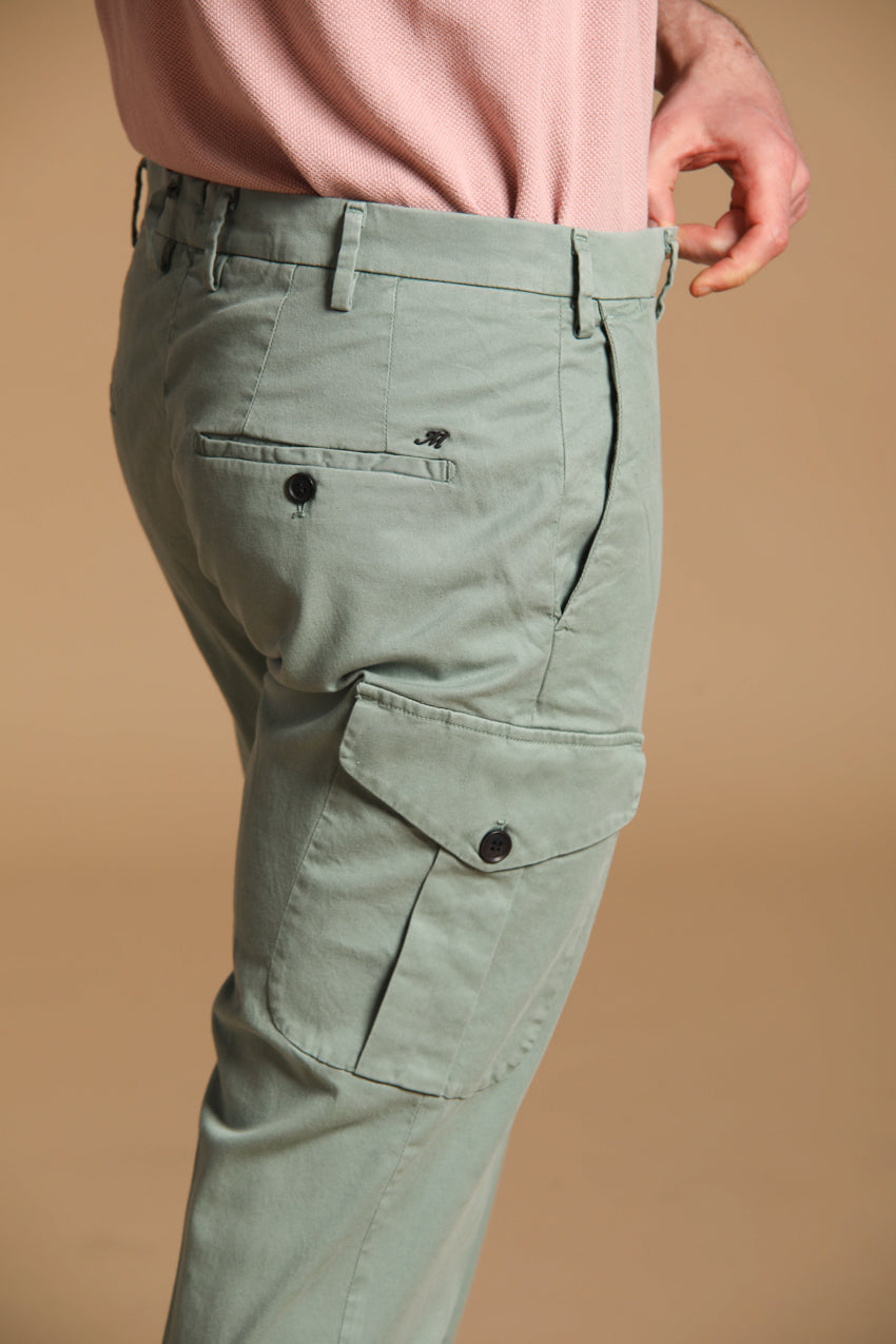 New York Cargo pantalone cargo uomo in twill di cotone e lyocell
