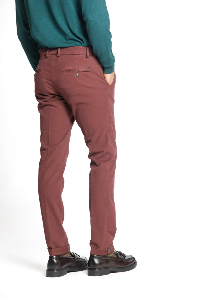 Milano Style pantalone chino uomo in gabardina e cotone modal stretch extra slim