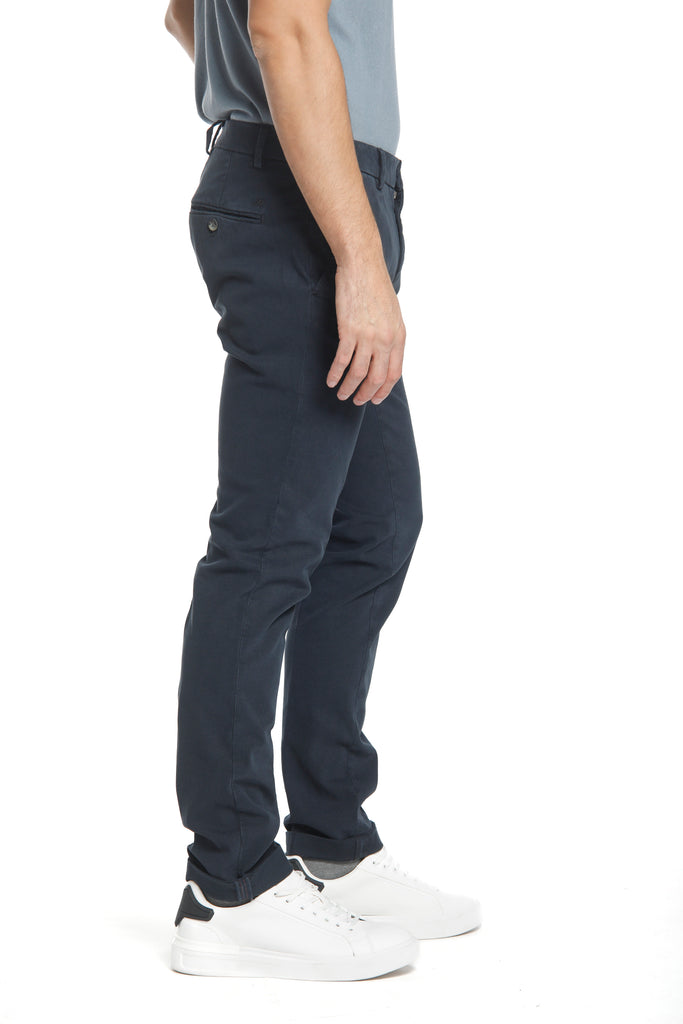 Milano Style pantalone chino uomo in gabardina e cotone modal stretch extra slim①