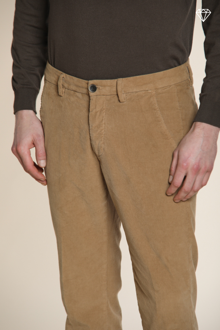 Foto 2 Torino pantalone chino uomo in velluto 1500 righe slim fit ①