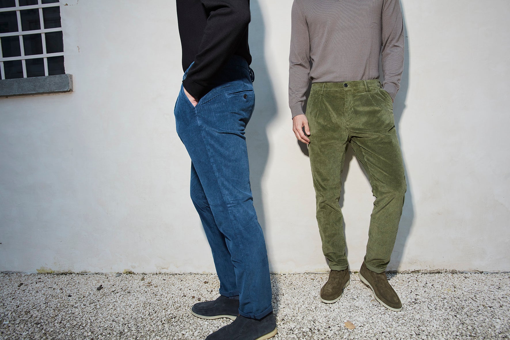 Men's carrot fit pants by Mason's