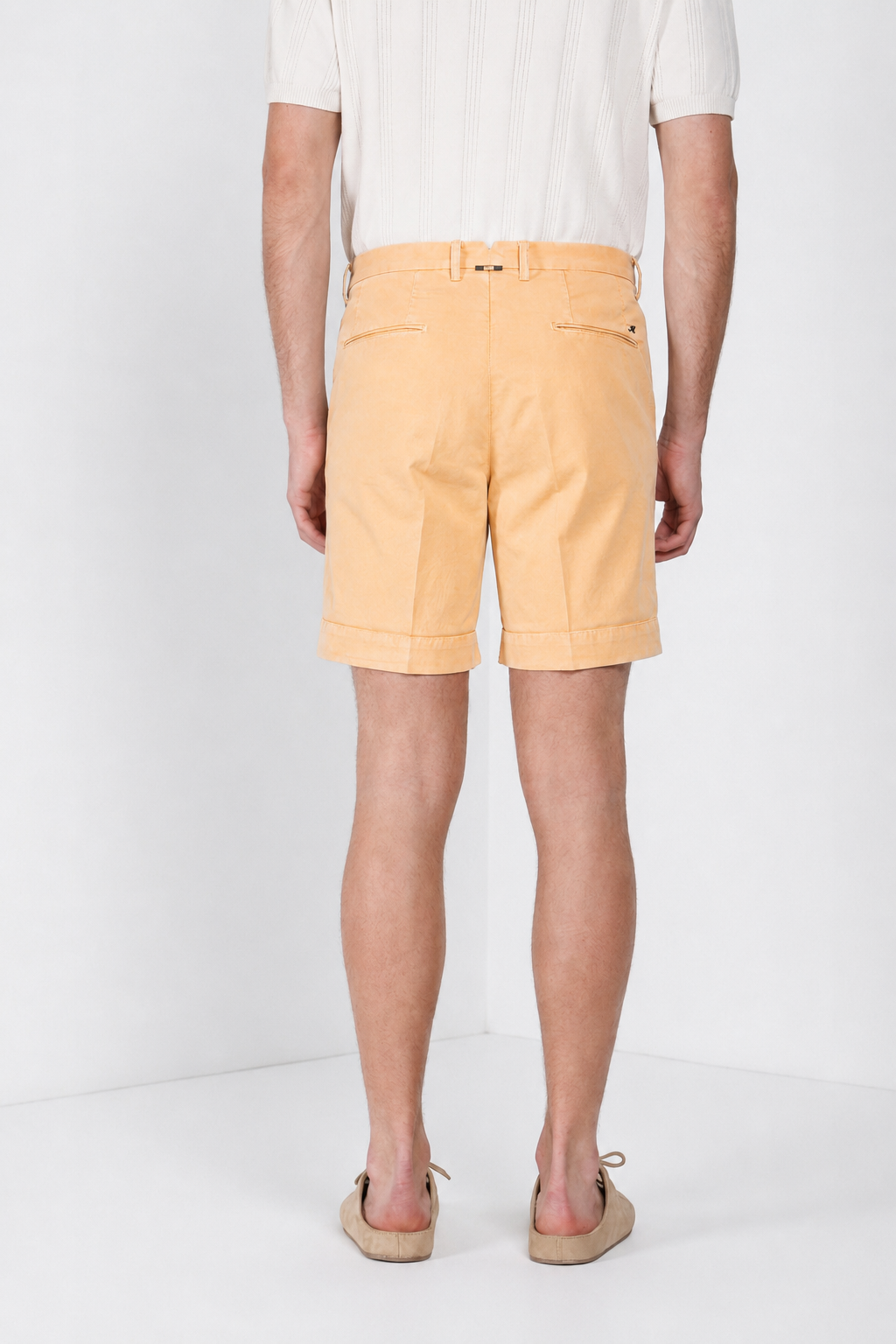 Boston delamere men's chino bermuda in stretch twill relaxed fit