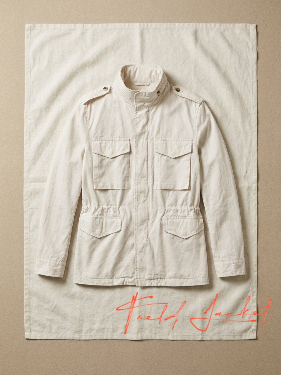 Field Jacket M74 uomo in canvas oxford