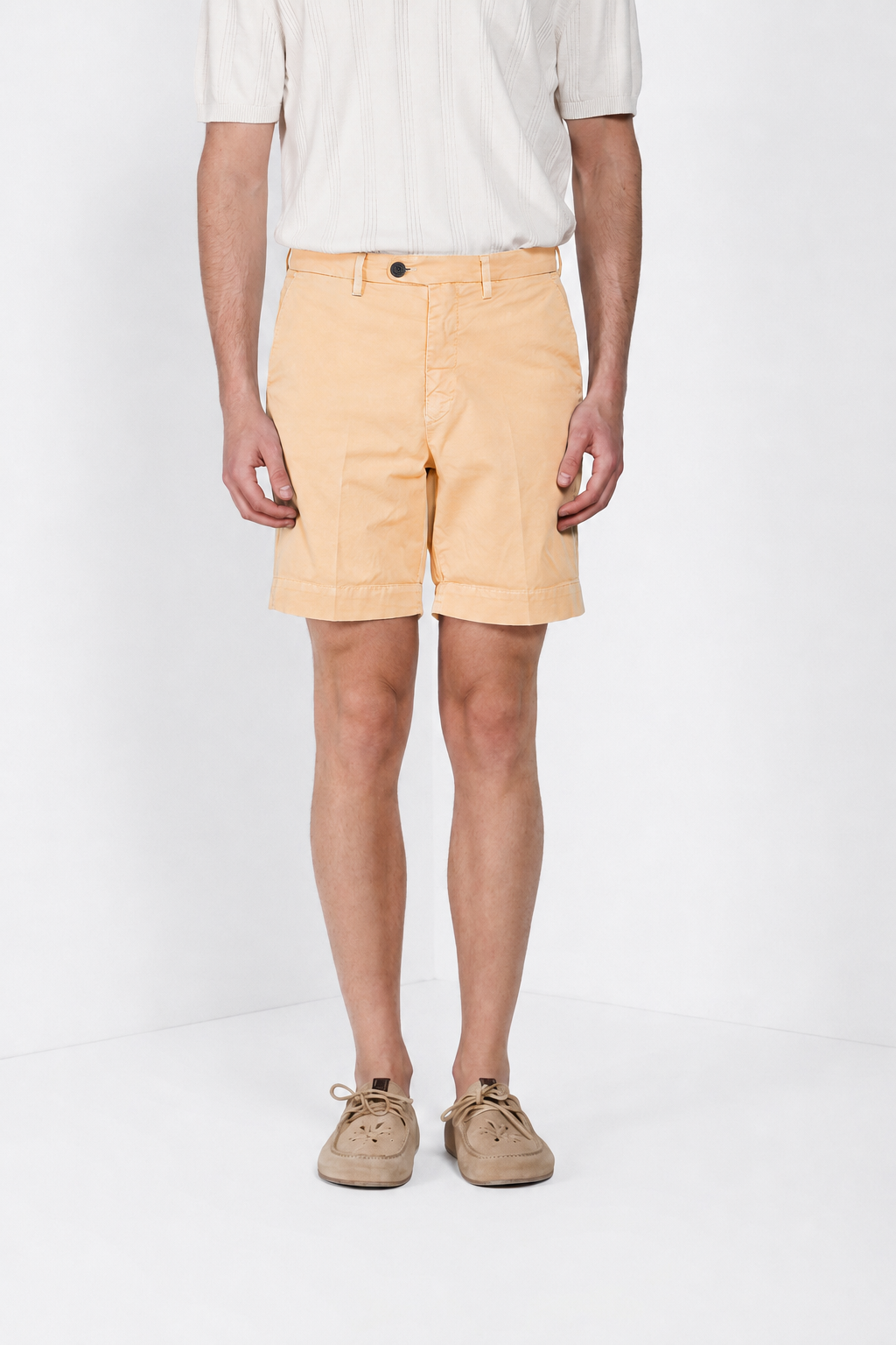 Boston delamere men's chino bermuda in stretch twill relaxed fit