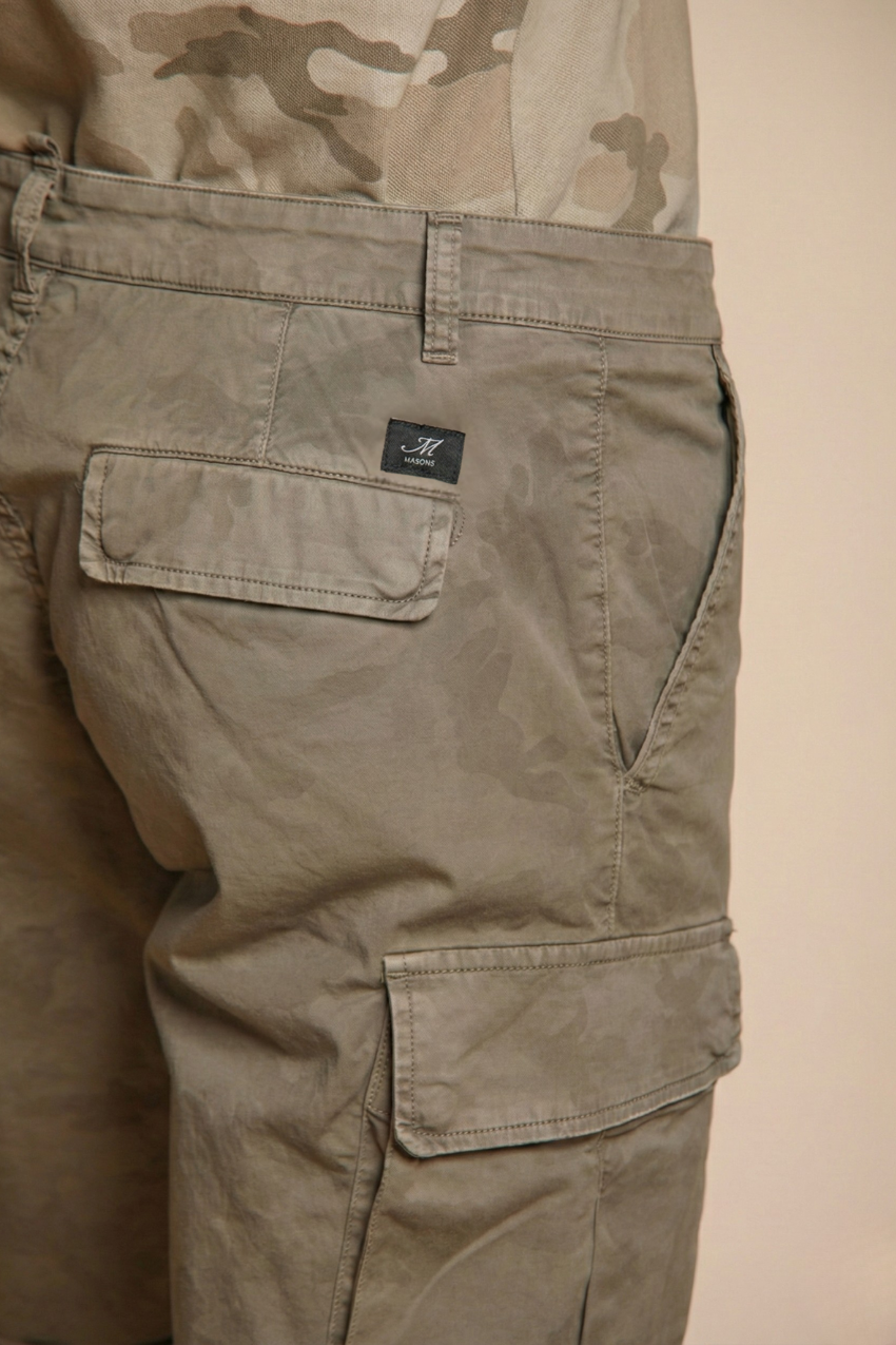 Chile bermuda cargo hombre en algodón con estampado camuflaje slim fit ①