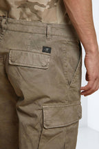 Chile bermuda cargo uomo in cotone fantasia camou slim fit ①