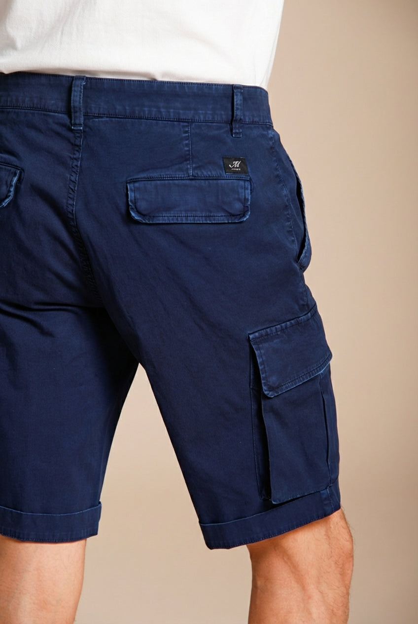 Chile men's cargo bermuda satin stretch slim fit ①