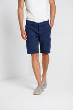 Chile bermuda cargo uomo in raso stretch slim fit  ①