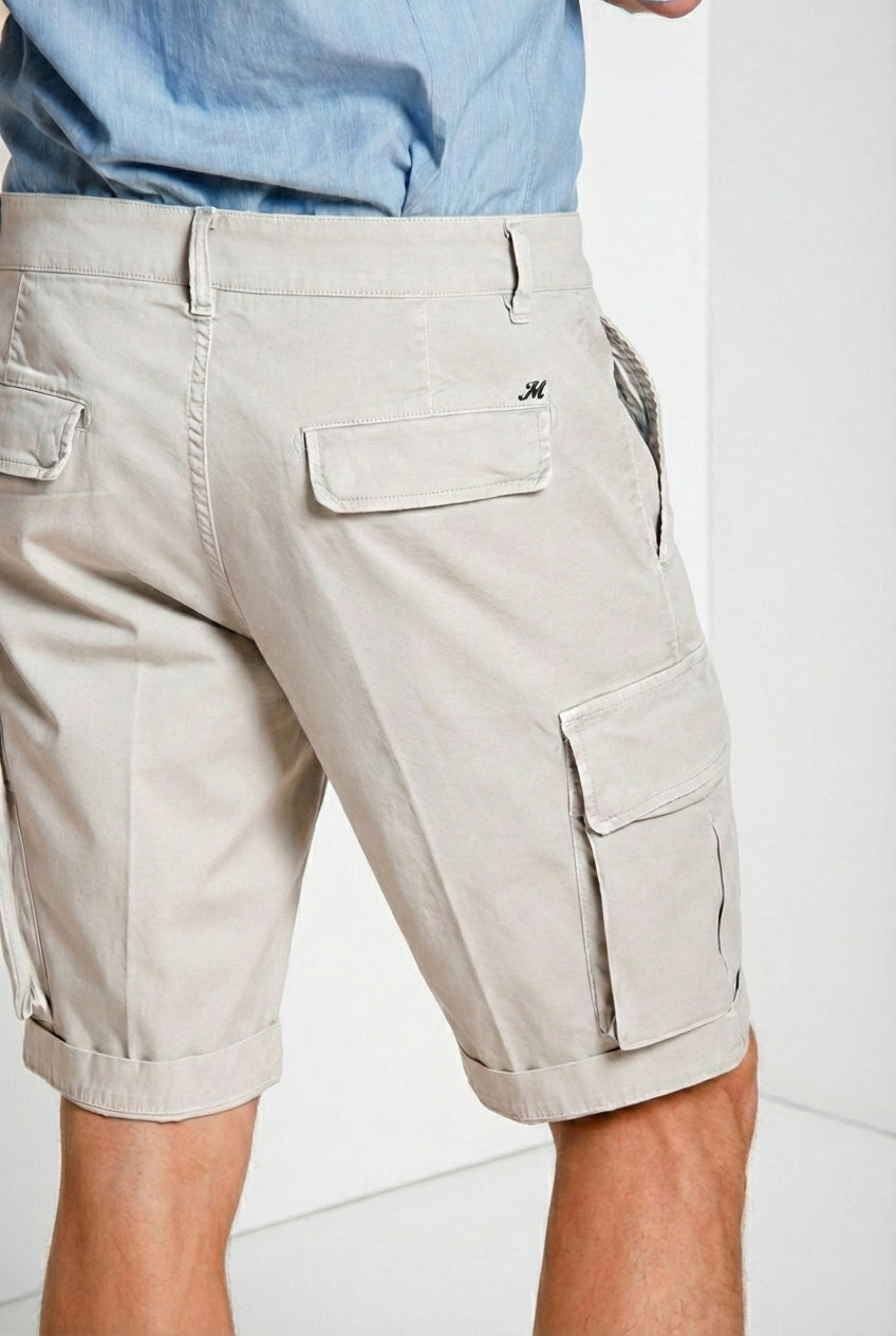 Chile Herren Cargo Bermuda aus Stretch-Satin slim fit ①