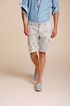 Chile Herren Cargo Bermuda aus Stretch-Satin slim fit ①