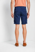 Chile bermuda cargo uomo in raso stretch slim fit ①