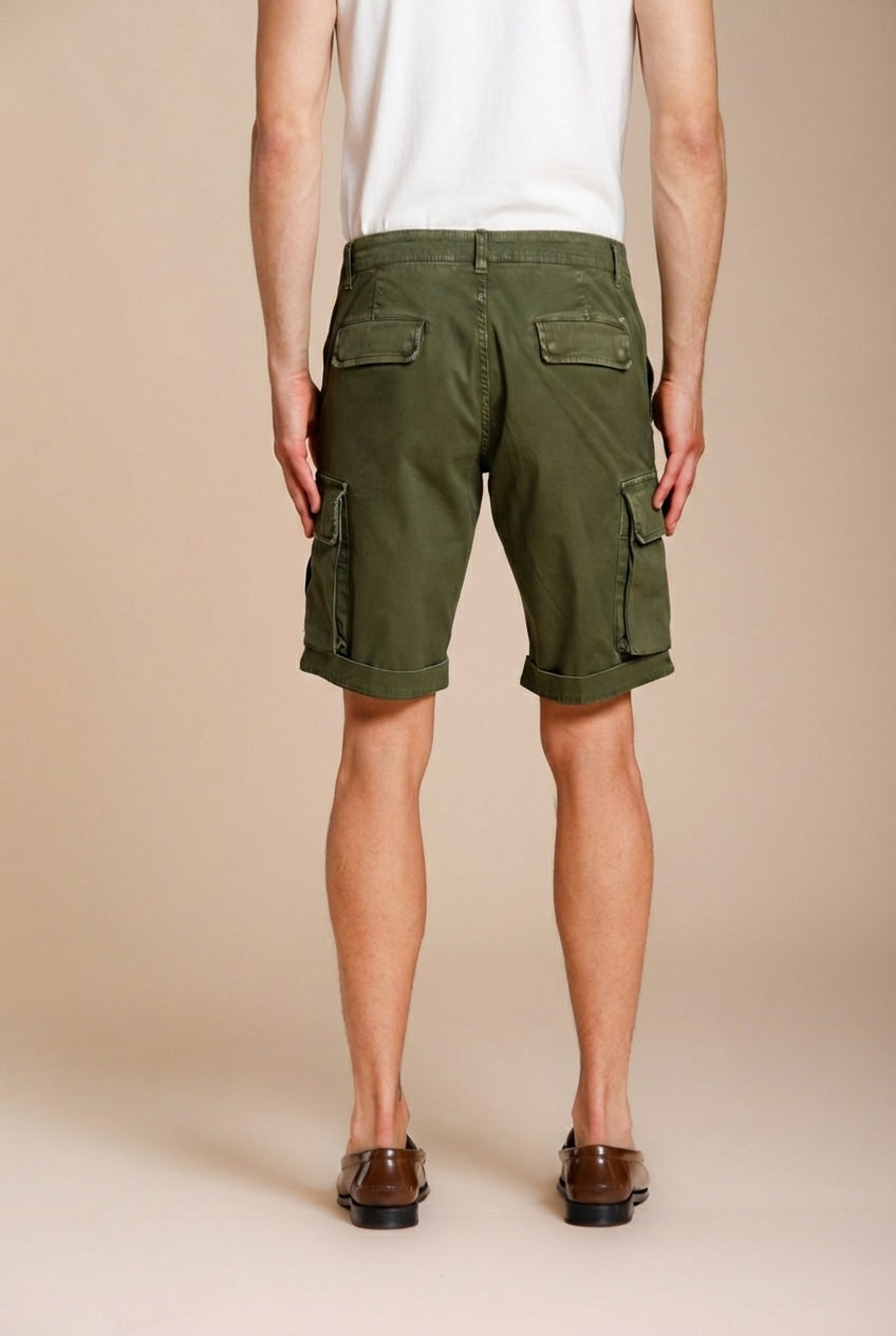 Chile Herren Cargo Bermuda aus Stretch Satin slim fit ①