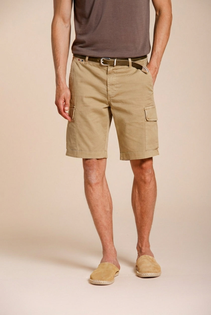 Chile Herren Cargo Bermuda aus Stretch-Satin slim fit ①