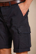 Chile Herren Cargo Bermuda aus Stretch-Satin slim fit ①