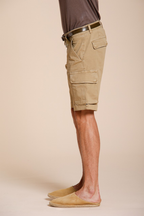 Chile bermuda cargo uomo in raso stretch slim fit ①