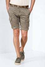 Chile Bermuda Cargo Herren aus Twill Camouflage-Druck slim fit ①