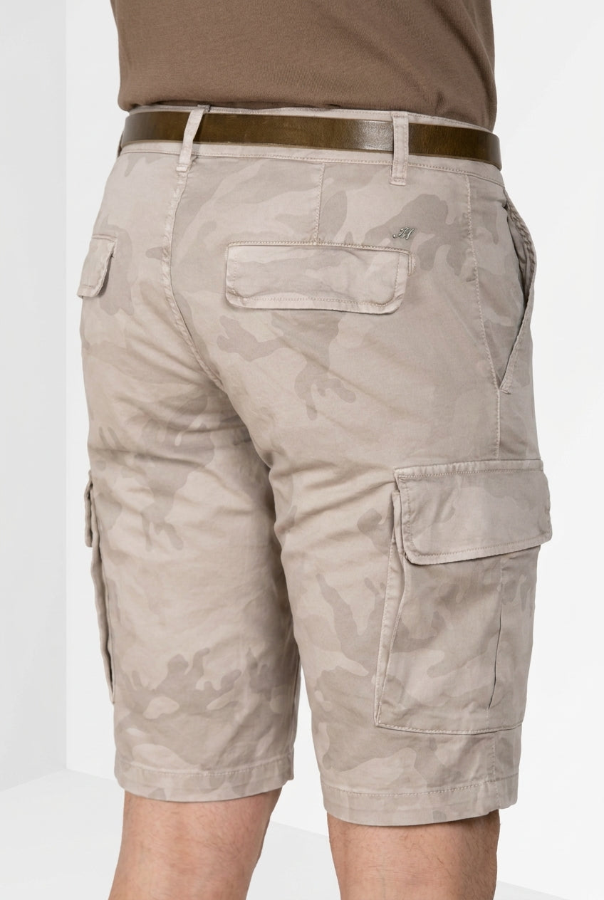 Chile Bermuda Cargo Herren aus Twill Camouflage-Druck slim fit ①