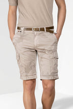 Chile Bermuda Cargo Herren aus Twill Camouflage-Druck slim fit ①