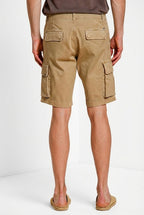 Chile bermuda cargo homme en satin stretch slim fit ①