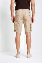 Chile bermuda cargo uomo in raso stretch slim fit ①