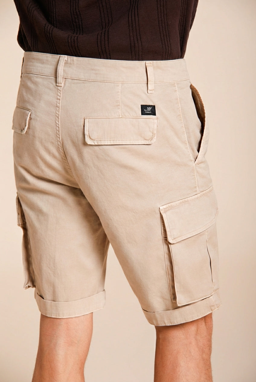 Chile Bermuda Cargo Herren aus Stretch-Satin slim fit ①