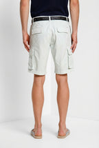 Chile bermuda cargo homme en satin stretch slim fit ①