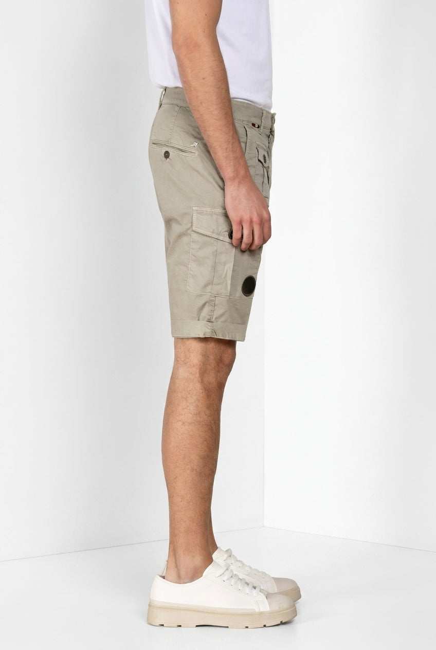 George Coolpocket bermuda cargo homme en gabardine stretch logo edition carrot fit ①