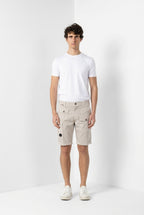 George Coolpocket bermuda cargo uomo in gabardina stretch logo edition carrot fit ①