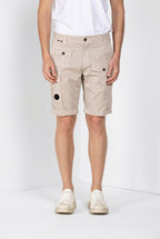 George Coolpocket bermuda cargo uomo in gabardina stretch logo edition carrot fit ①